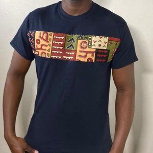 Black African patchT shirt